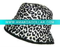 Wholesale leopard-print bucket hat