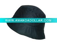 Wholesale fashion black top bucket hat