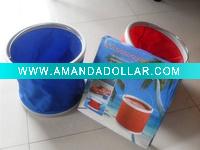Wholesale Foldable fishing bucket/plastic auto bucket