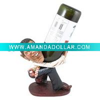 Wholesale polyresin wine accessory,resin wine bottle holder,resin hotel amenity