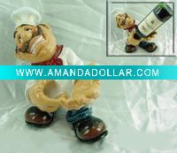 Wholesale resin chef statue,resin wine holder