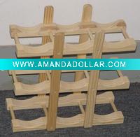 wooden wine rack