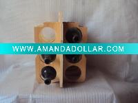 wooden wine rack