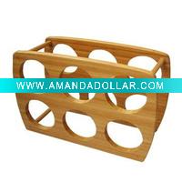 Wholesale high quality natural wine shelf for 6bottle wine box