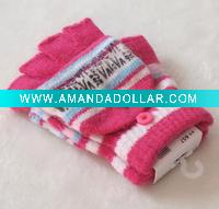 knitted acrylic gloves