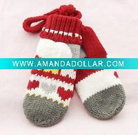 Wholesale Fashion knitted acrylic gloves