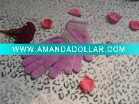 Girls 100%acrylic Knitted Magic Gloves