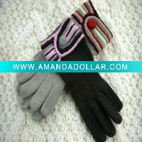 Fashion Ladies' Embroidered Acrylic Winter Glove