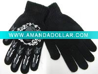 Magic Printed Gloves Skull Print