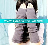 Fashion women's knitted acrylic gloves