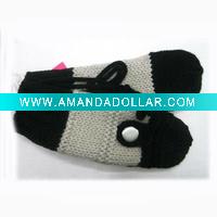 Lady Winter Knitted Fashion Acrylic Gloves
