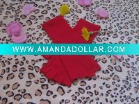 Ladies Red Knit Acrylic Magic Gloves