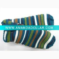 Wholesale Lady Winter Knitted Acrylic Fashion Gloves