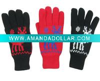 fashion acrylic snow flower gloves mitten