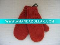 knitted acrylic glove