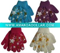 knitted gloves