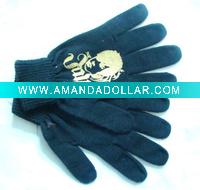 Wholesale black knitted gloves
