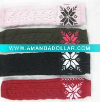 Wholesale fashion acrylic snow flower gloves mitten