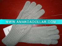 knitted gloves