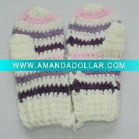 Acrylic Fashion Knitted Ladies Winter Glove