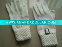 knitted gloves