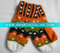 Thick Dotted Warm Acrylic Gloves