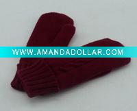 Wholesale Fashion women stock mittens gloves AZO free dyes