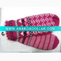 Acrylic winter warm ripple glove