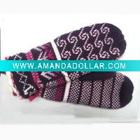 Wholesale Acrylic winter warm ripple glove