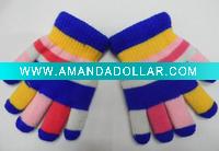 Wholesale Children's Rainbow Acrylic Gloves