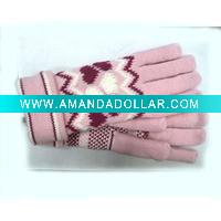 Wholesale Winter Lady Fashion Acrylic Knitted Gloves