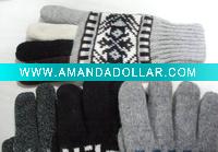 jacquard winter gloves