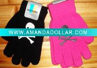 Wholesale Knitted offset print acrylic winter glove