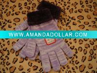 Wholesale Acrylic Mix color Knit Magic Gloves