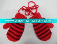 Wholesale Chilren's Striped Acrylic Gloves