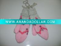 Wholesale Acrylic Mohair And Multiply Yarn Jacquard Glove