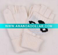 Wholesale LADIES PANDA FACE FLIP GLOVES