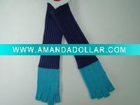 Wholesale Girls fashion long knit gloves