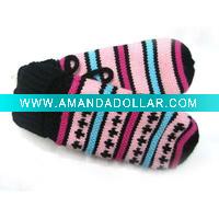 Wholesale Fashion ladies jacquard acrylic knitted glove