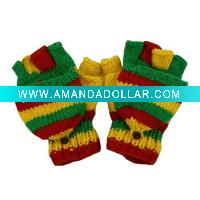 children hand knitting gloves