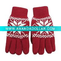 Wholesale women jacquard gloves