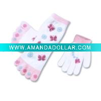 knitting glove,knitted toe sock