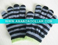 Wholesale acrylic jacquard magic gloves -lowest price