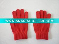 Wholesale plain acrylic magic gloves