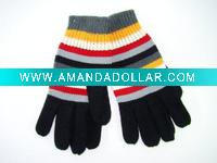 Wholesale Winter stripped knit gloves
