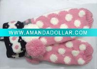Wholesale Acrylic Globule winter warm gloves