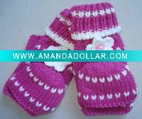 Wholesale knitted half gloves