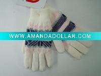 Wholesale Kids jacquard knit gloves