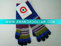 Wholesale striped knit glove
