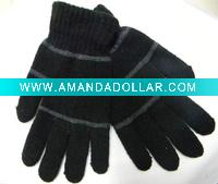 Wholesale Black Plain Acrylic Gloves